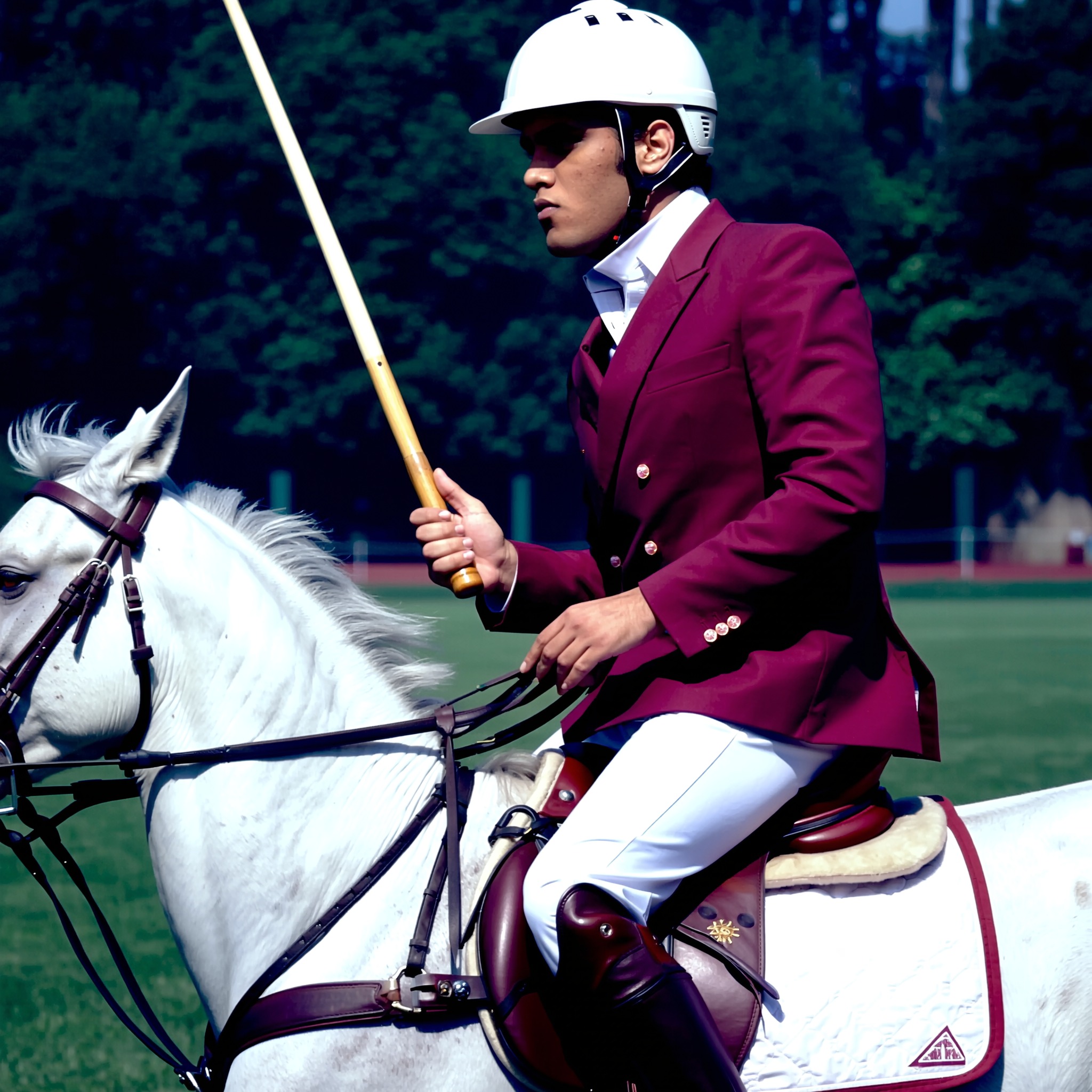 Profile photo on horseback